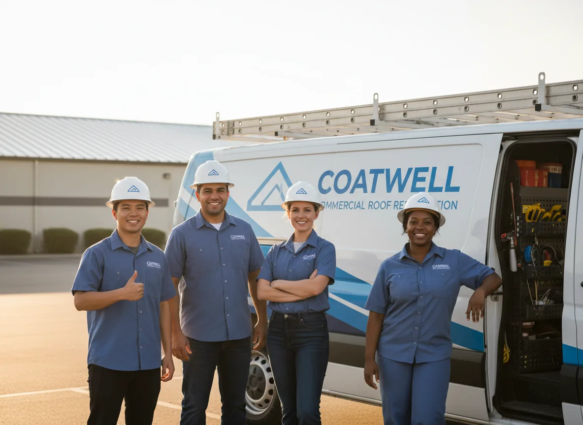 Commercial roof coating company in Camden, IL